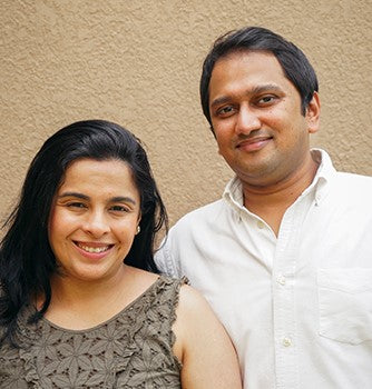 Co-founders Gaurav and Saloni Sanghai