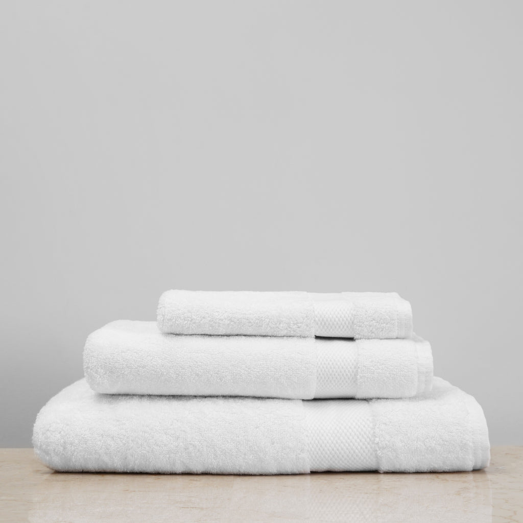White Plush Bath Towels Starter Set - Slide 1 