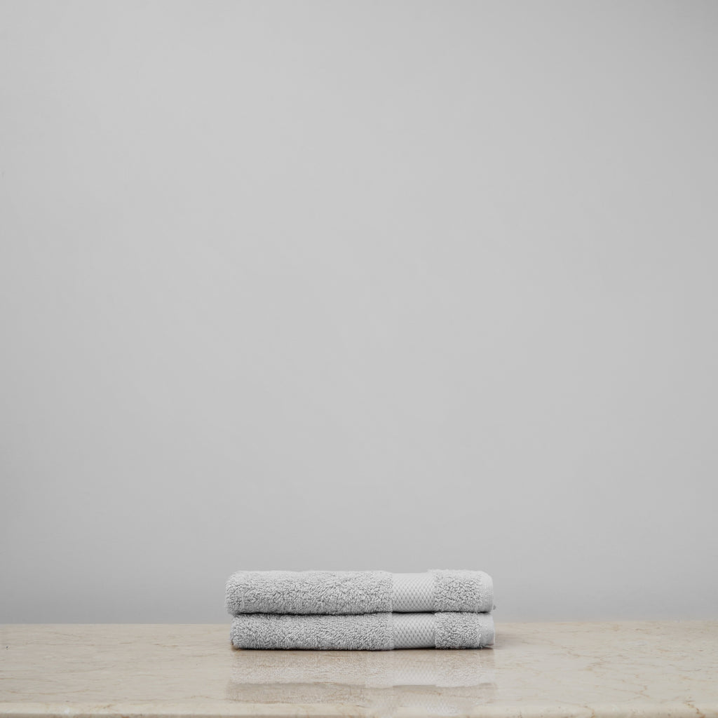 Gray Plush Washcloths (Pair) - Slide 1