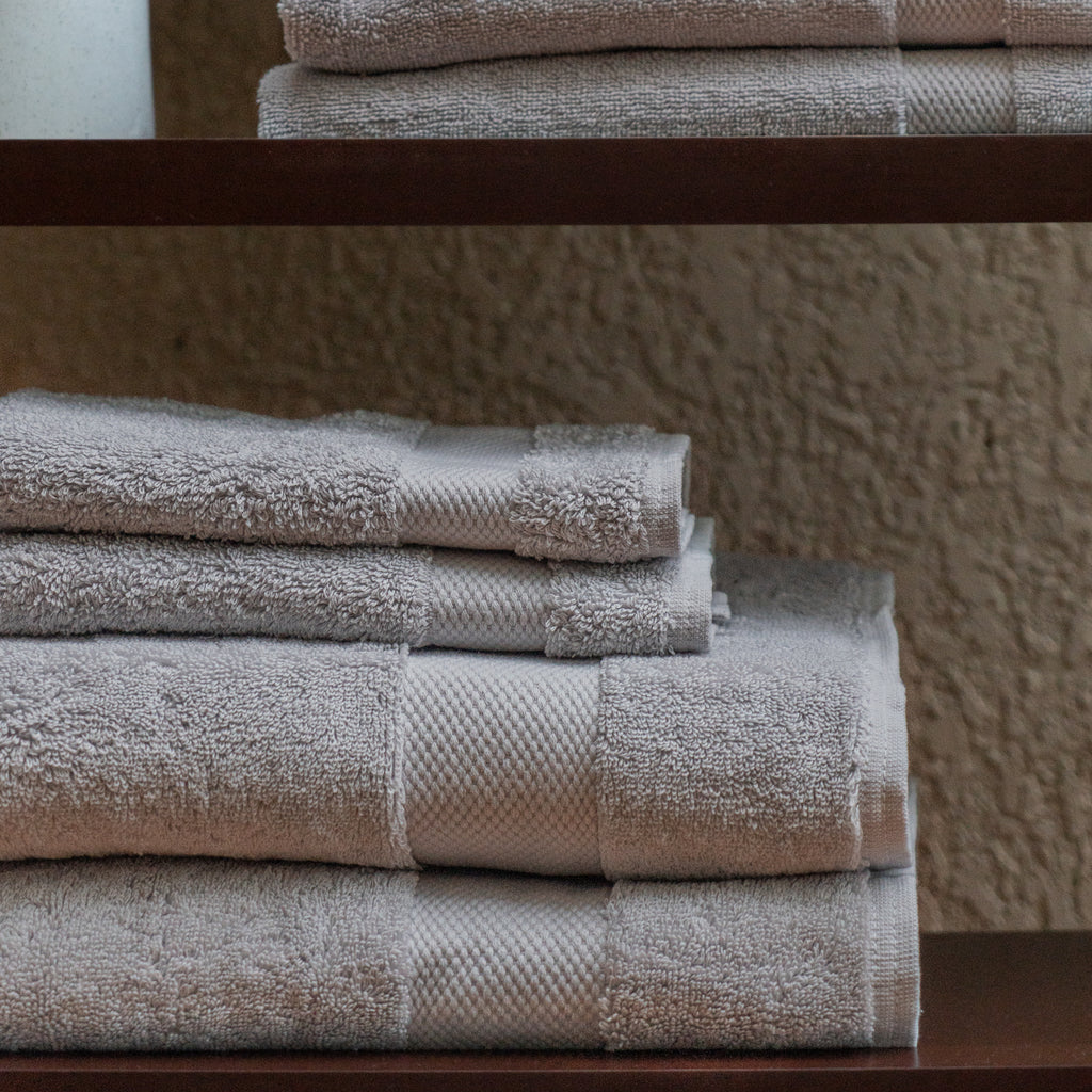 Gray Plush Hand Towels (Pair) - Slide 3