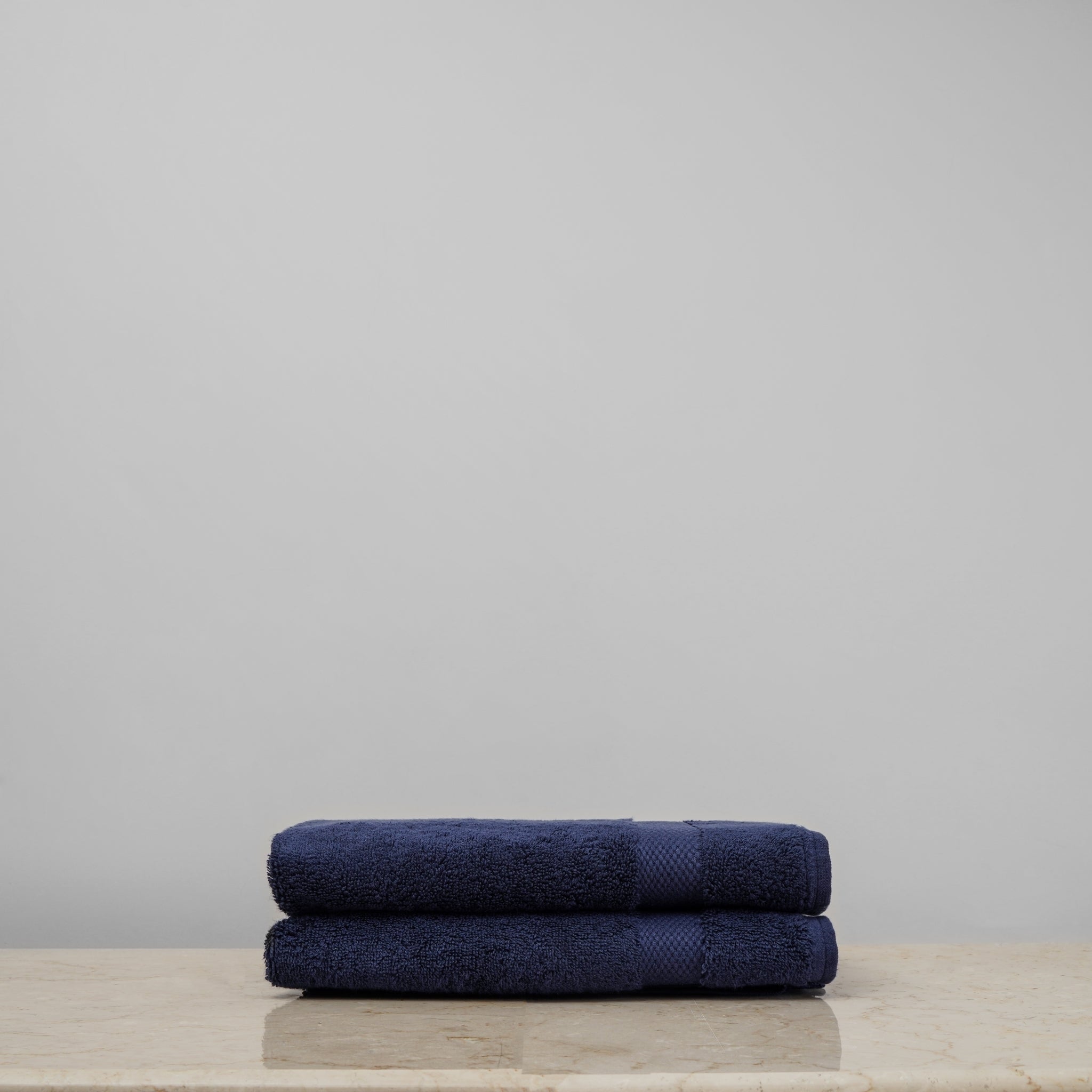 Navy and gray hand towels deals