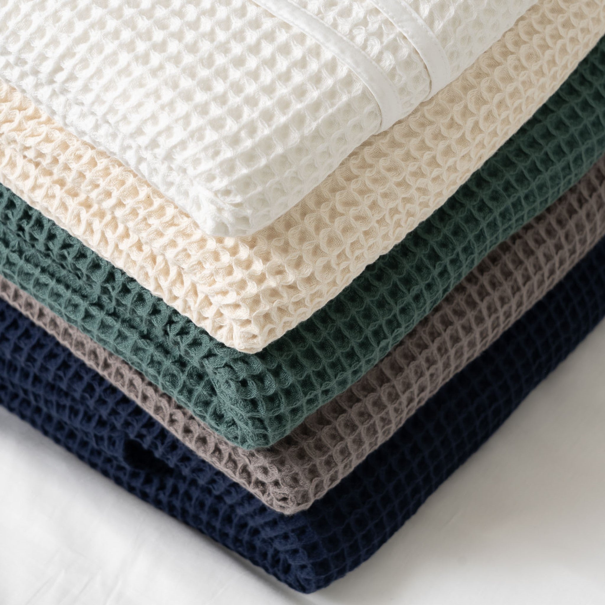 Organic cotton waffle blanket on sale